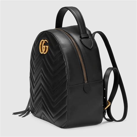 gucci backpack black womens|Gucci backpack black leather.